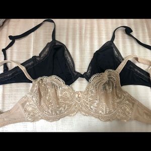 Barely used sexy bras/Calvin Klein&LaMystere